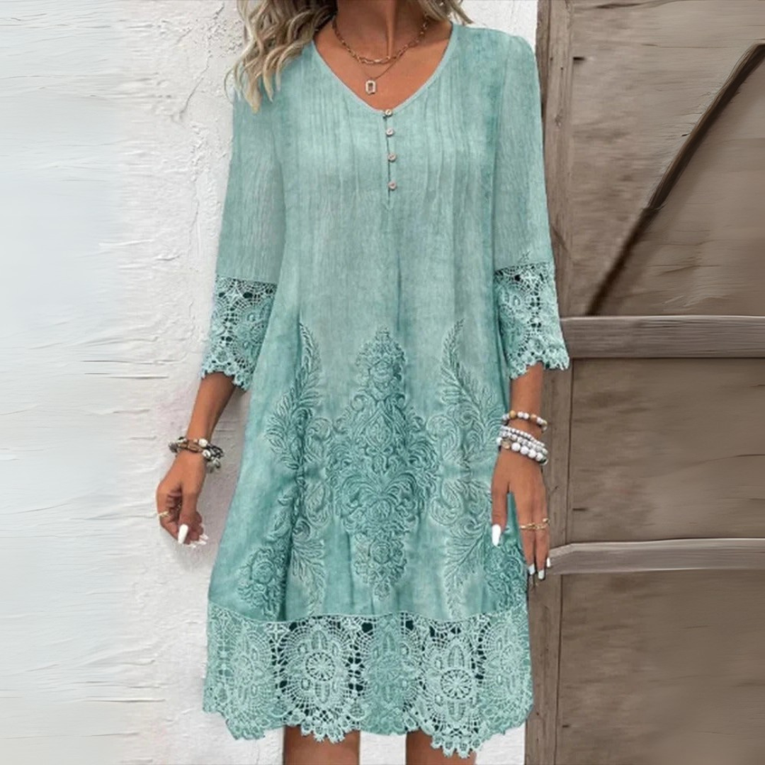 Elegant bohemian lace dress