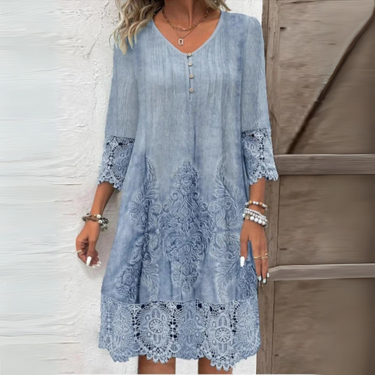 Elegant bohemian lace dress