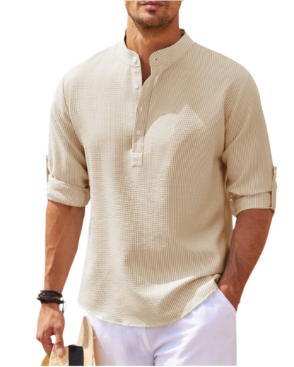 Long-Sleeve Polo Shirt