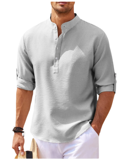 Long-Sleeve Polo Shirt