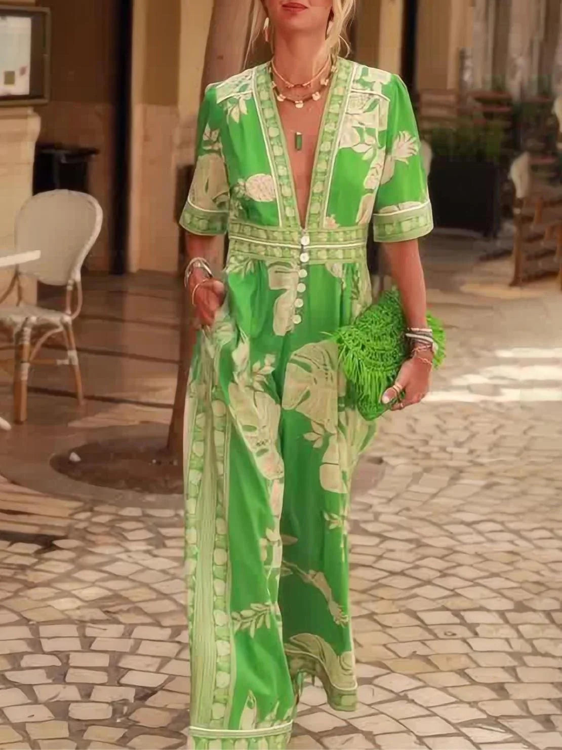 Elegant Floral Jumpsuit