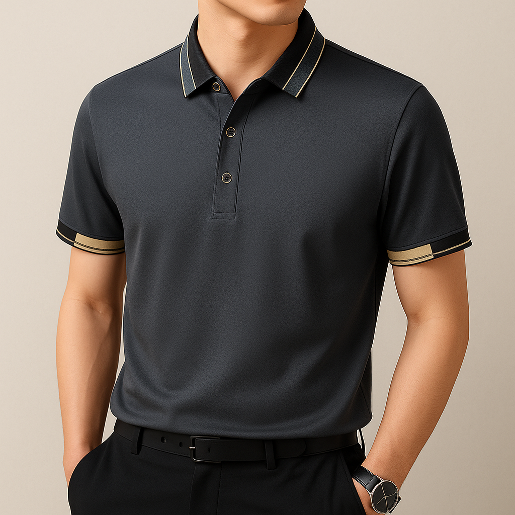 Luxe Regina™ | Polo Shirt with Contrasting Details