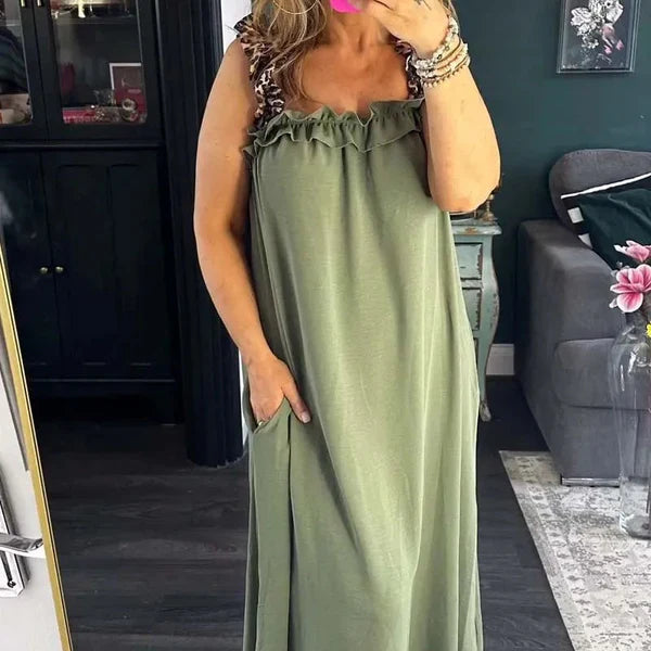 Casual long dress with pockets