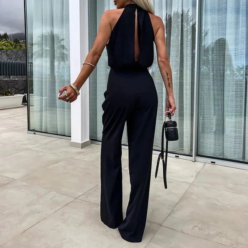 Elegant Sleeveless Solid Jumpsuit